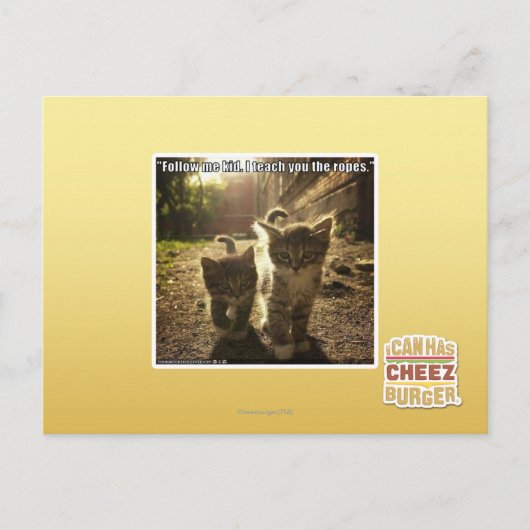 Volg mij Kind Briefkaart (Voorkant)