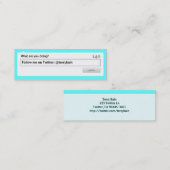 Volg mij mini visitekaartje (Voorkant / Achterkant)