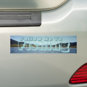 Volg mij om Bumpersticker te Gevist (Op auto)