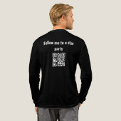 Volg mij op een Star Party Tri-Blend Shirt (Achterkant)