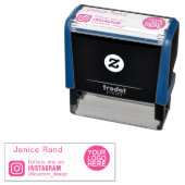 Volg Mij op INSTAGRAM Logo Zelfinktend Stempel (In situ)