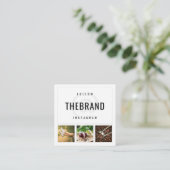 Volg mij op Instagram Vierkante Visitekaartje (Staand voorkant)