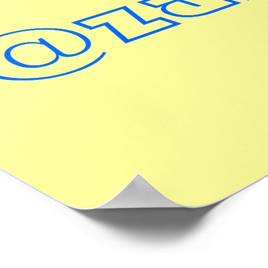 Volg mij op je Twitter-adres Poster (Hoek)