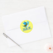 Volg mij op je Twitter-adres Ronde Sticker (Envelop)
