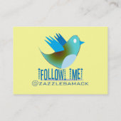 Volg mij op je Twitter-adres Visitekaartje (Achterkant)