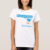 Volg mij op Twitter Blue Bird Dames Top T-shirt (Voorkant)