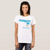 Volg mij op Twitter Blue Bird Dames Top T-shirt (Voorkant volledig)