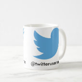 Volg mij op Twitter ( gebruikersnaam) Koffiemok (Voorkant rechts)