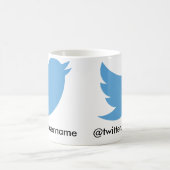 Volg mij op Twitter ( gebruikersnaam) Koffiemok (Center)