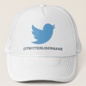 Volg mij op Twitter ( gebruikersnaam) Trucker Pet (Voorkant)