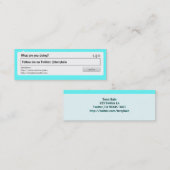 Volg mij Sociale Media Mini Visitekaartje (Voorkant / Achterkant)