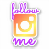 Volg mij sticker (Voorkant)