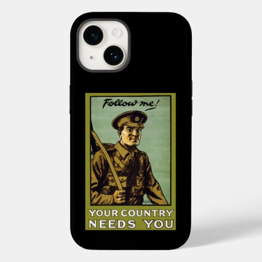 Volg mij! ~ Uw land heeft u nodig Case-Mate iPho iPhone Case (Achterkant)