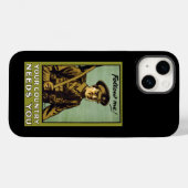 Volg mij! ~ Uw land heeft u nodig Case-Mate iPho iPhone Case (Achterkant (horizontaal))