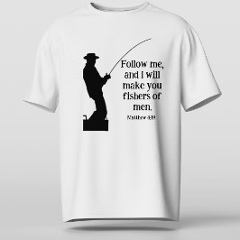 Volg Mij Vissers van Mensen Mattheus 4 19 Christel T-shirt