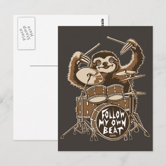 Volg mijn eigen ritme briefkaart (Voorkant / Achterkant)