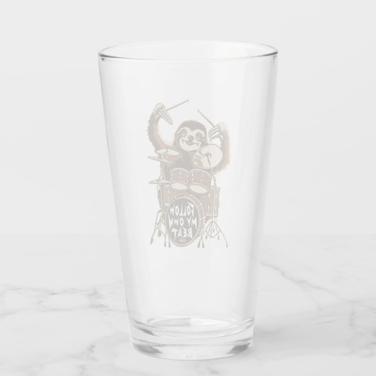 Volg mijn eigen ritme glas (Achterkant)