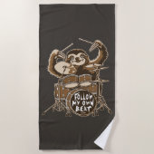 Volg mijn eigen ritme strandlaken (Voorkant)