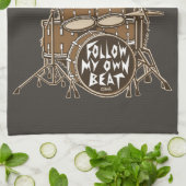 Volg mijn eigen ritme theedoek (Gevouwen)