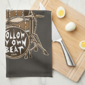 Volg mijn eigen ritme theedoek (Quarter Fold)