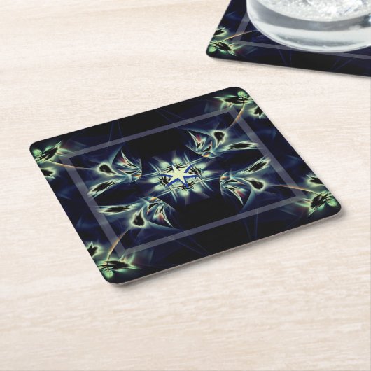 Volg mijn eigen ster kartonnen onderzetters (Schuin)