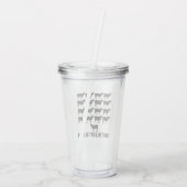 Volg niet de herder van de schapen - wees jezelf acryl drinkbeker (Achterkant)