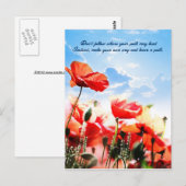 Volg niet waar je pad kan leiden... briefkaart (Voorkant / Achterkant)