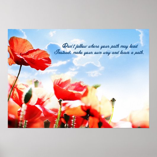 Volg niet waar je pad kan leiden... poster (Voorkant)