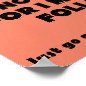 Volg of leid het geen Grappige Teken van het Poster (Hoek)