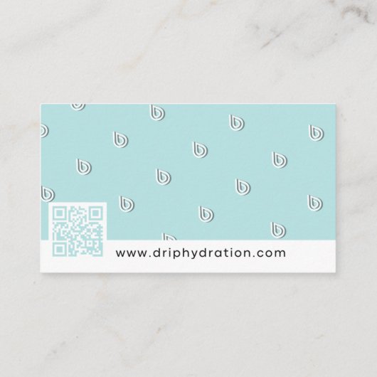 Volg ons Drip Hydring Visitekaartje (Achterkant)