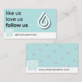 Volg ons Drip Hydring Visitekaartje (Voorkant / Achterkant)