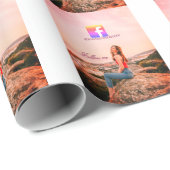 volg ons facebook gebruikersnaam social media foto cadeaupapier (Rol Hoek)