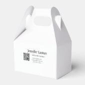 Volg ons facebook gebruikersnaam social media QR t Bedankdoosjes (Achterkant)