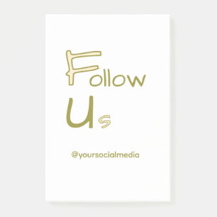 volg ons facebook gebruikersnaam social media QR t Post-it® Notes