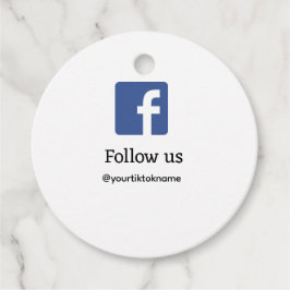 volg ons facebook gebruikersnaam social media voeg bedankjes labels