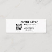 volg ons facebook gebruikersnaam social media voeg mini visitekaartje (Achterkant)