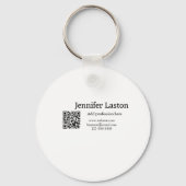 volg ons facebook gebruikersnaam social media voeg sleutelhanger (Achterkant)