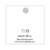 Volg ons Instagram Facebook Social Media Rubberstempel (Afrduk)