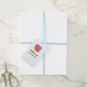 volg ons Instagram gebruikersnaam social media voe Cadeaulabel (Met Touw)