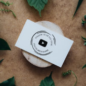 Volg ons/mij op YouTube, sociale media Rubberstempel