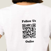 Volg ons Online Bericht met QR Code T-Shirt