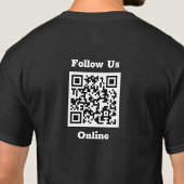 Volg ons Online Bericht met QR Code T-Shirt