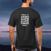 Volg ons Online Bericht met QR Code T-Shirt