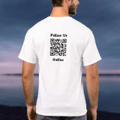 Volg ons Online Bericht met QR Code T-Shirt