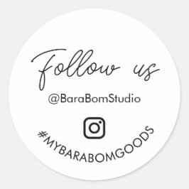 Volg ons op Instagram Package Sticker