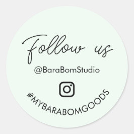 Volg ons op Instagram Package Sticker