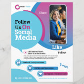Volg ons op social media brochure (Voorkant)