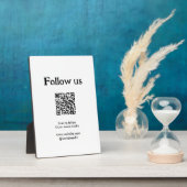 Volg ons op sociale media scan QR-code om te volge Fotoplaat (Zijkant)