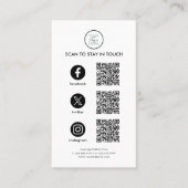 Volg ons Social Media QR Code Visitekaartje (Voorkant)