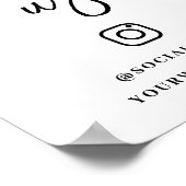 Volg ons sociale-mediaraplog poster (Hoek)